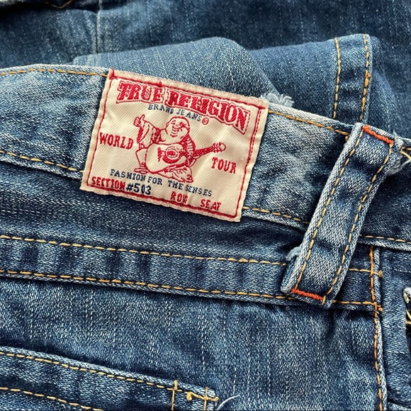 True religion distressed wide leg jean size 29 - Picture 13 of 13
